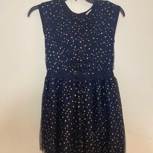 👗crewcuts star navy blue dress for girls size 8